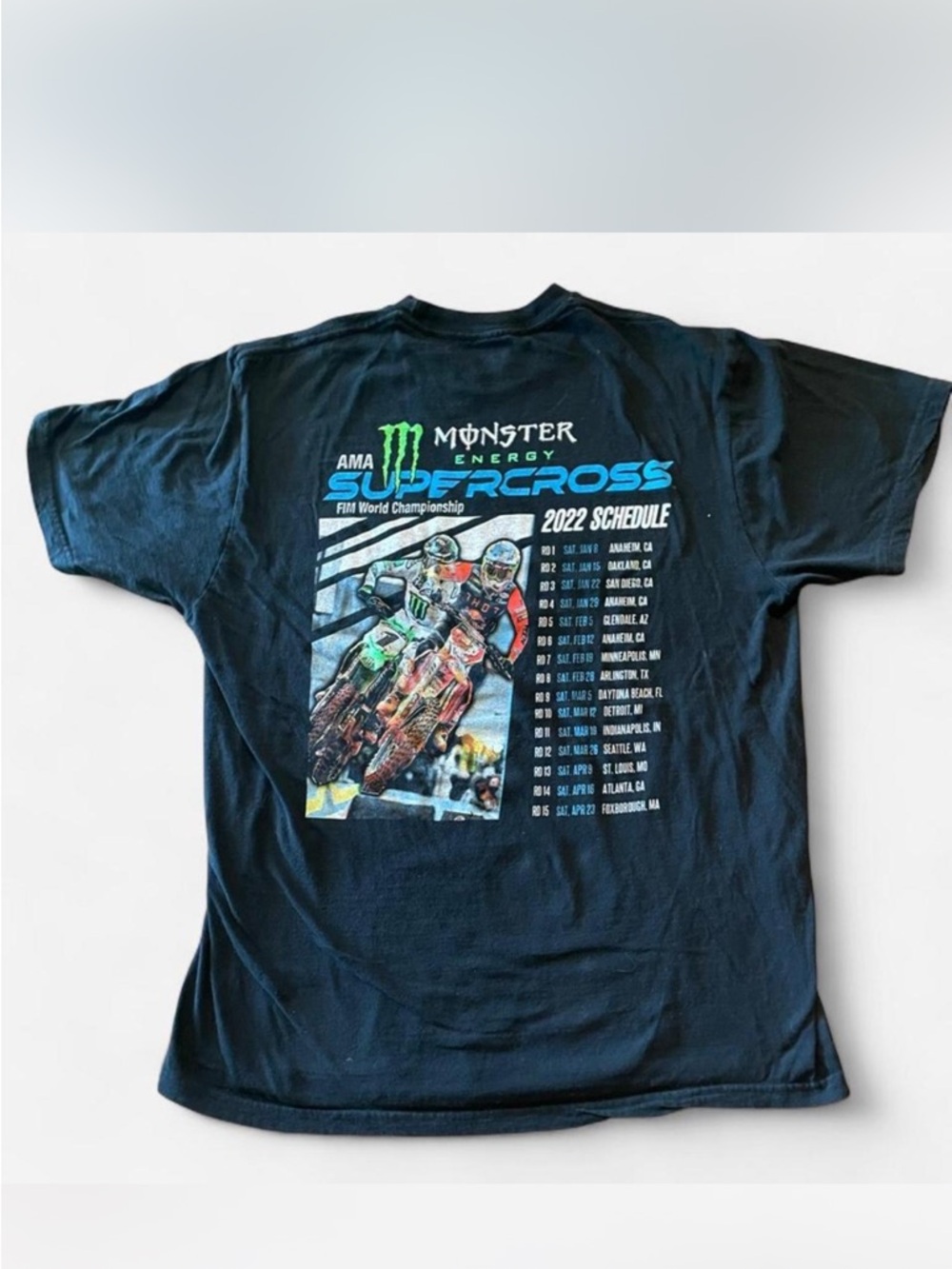 Monster Energy Supercross 2022 Black Graphic Tee